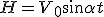 H=V_0\sin\alpha{t}