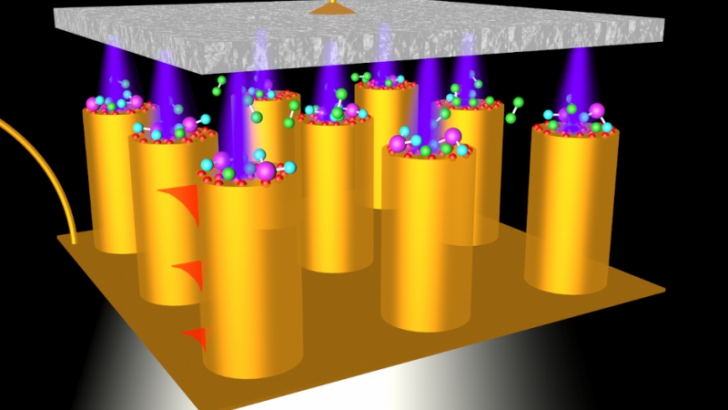 Создано наноразмерное устройство, способное вырабатывать поток "горячих электронов"