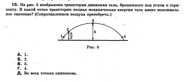 Траектория движения бросаемых тел